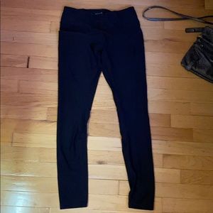 Black running leggings